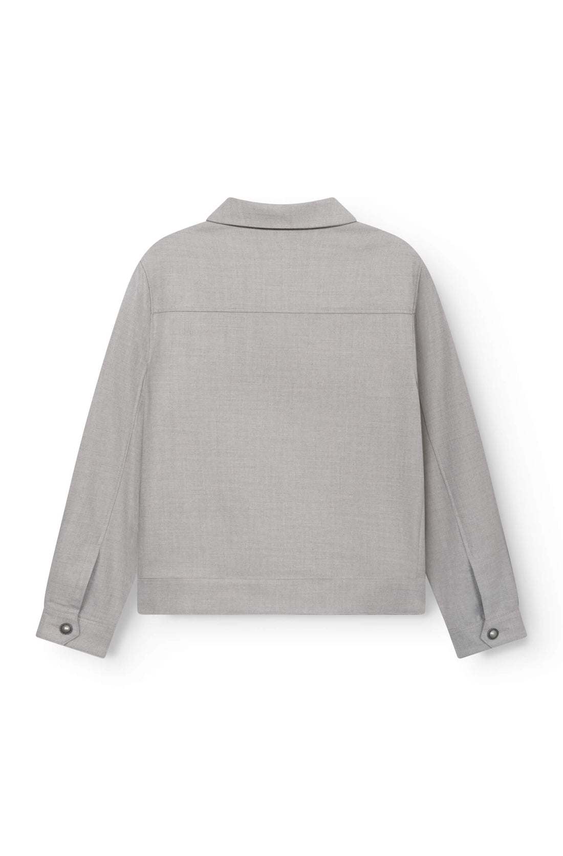 AD 178 - Blouson en Laine Mérinos Gris Beige