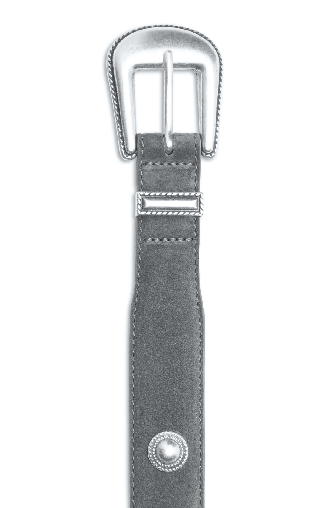 Boucle en métal brossé style cowboy