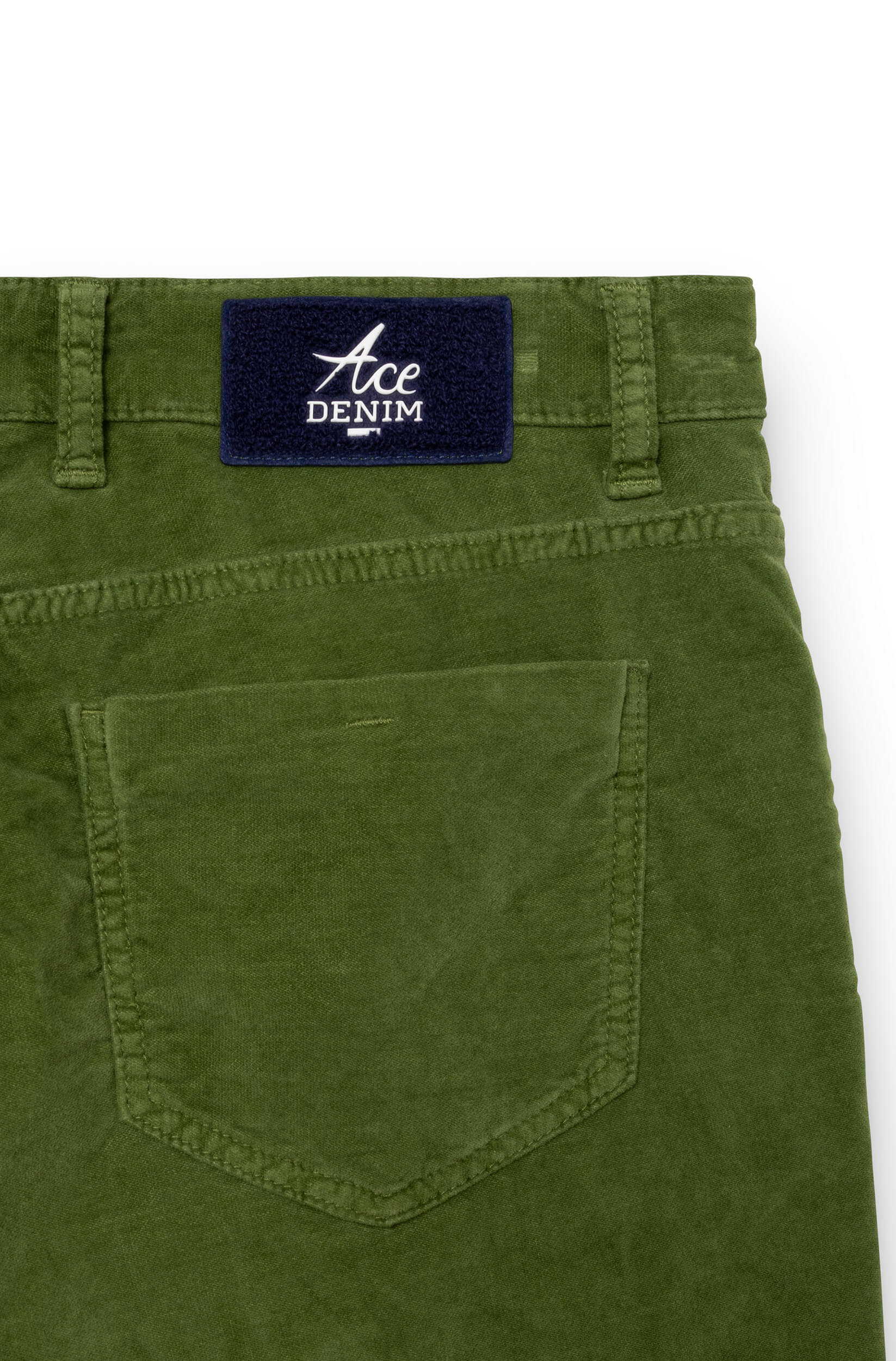 Détail arrière du pantalon AD20 vert