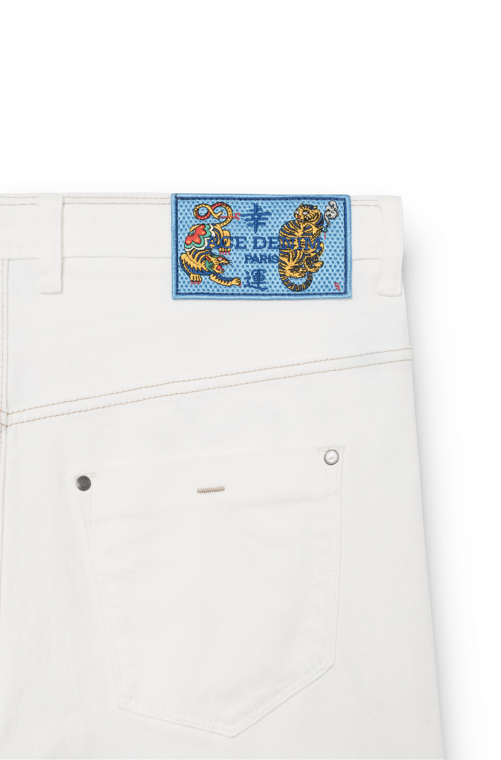 Patch bleu avec des lions sur l&