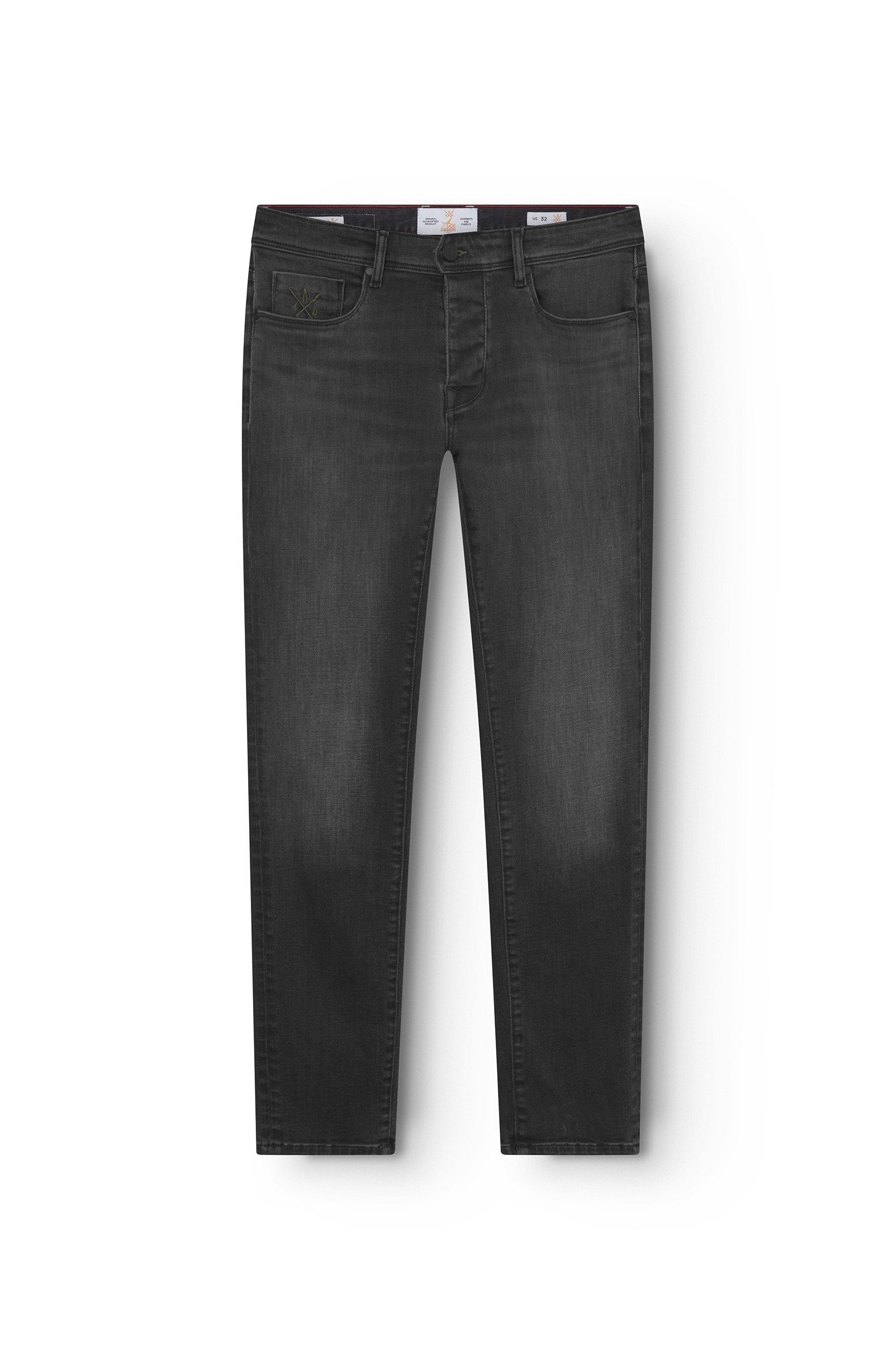 Jean slim fashion gris homme