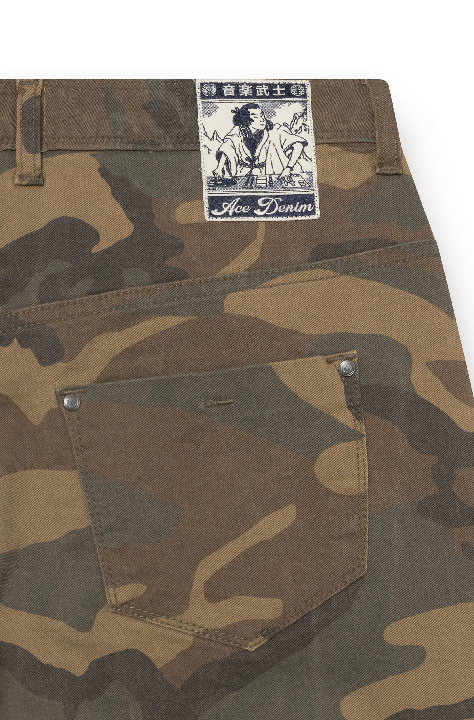 Patch Ace Denim gris et blanc sur l&