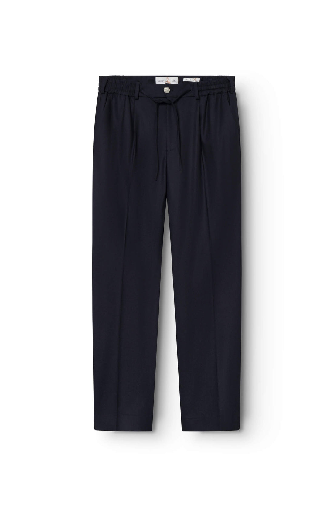 Pantalon en laine merinos marine pour homme