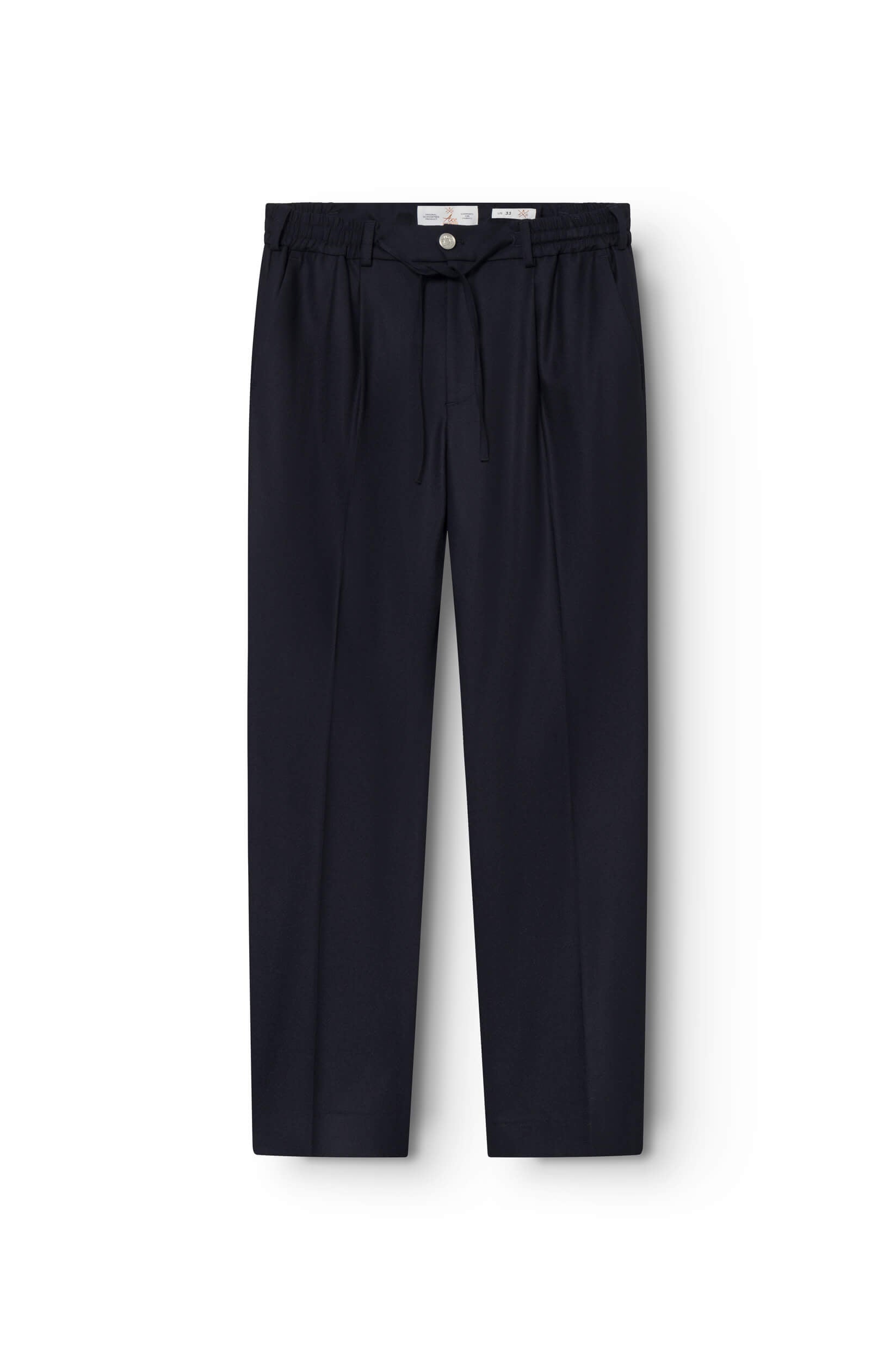 Pantalon en laine merinos marine pour homme