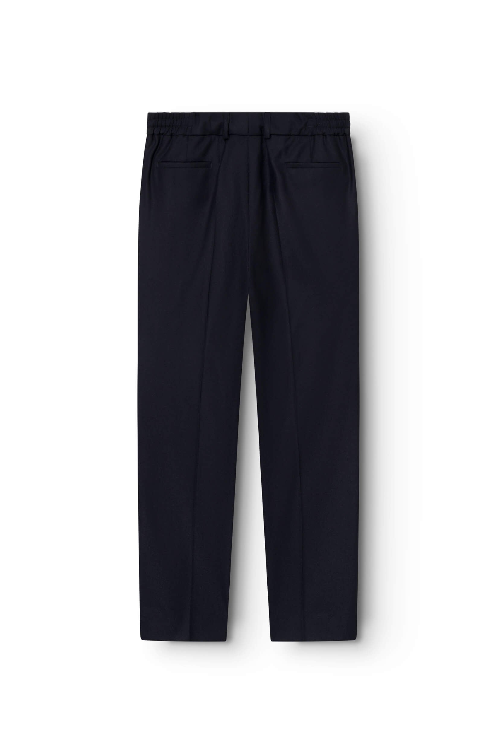 AD 47 - Straight-Leg Pleated Trousers in Navy Merino Wool