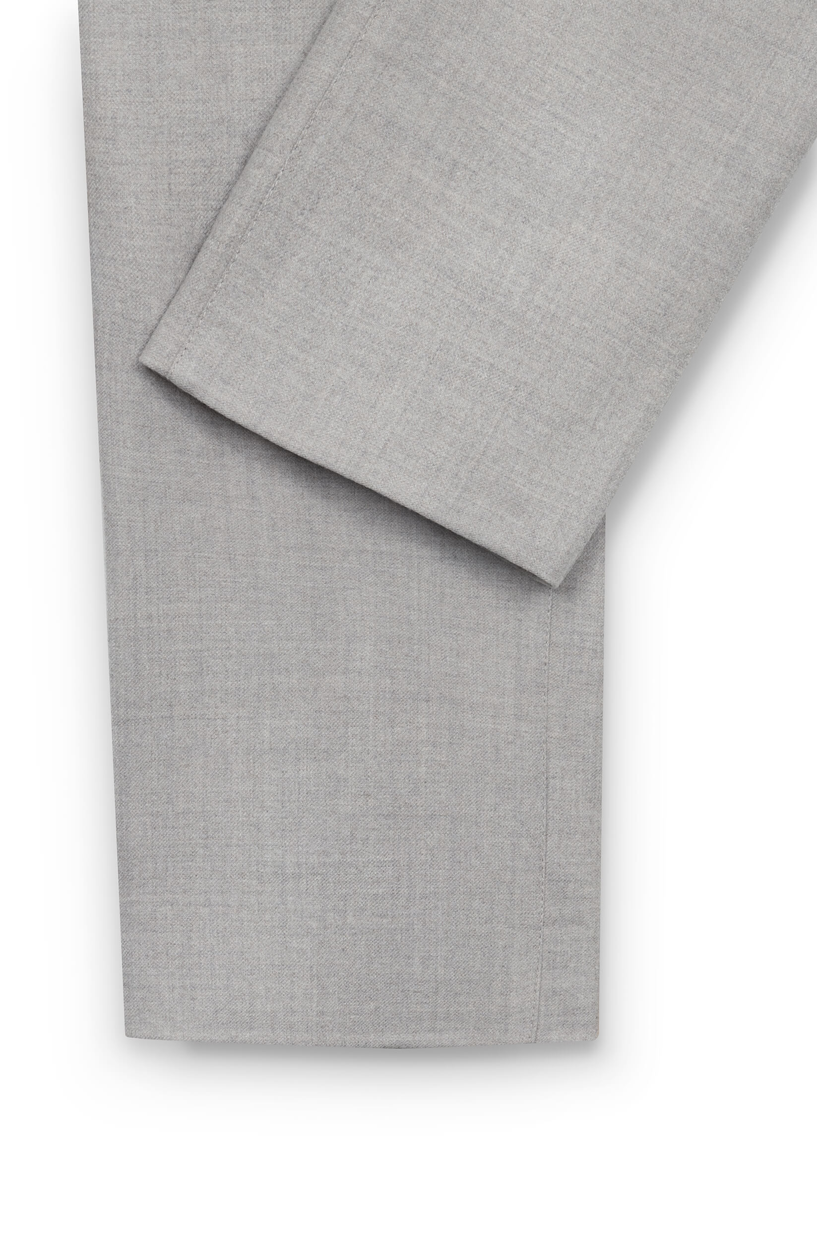 AD 45 - Trousers in Grey Beige Wool Flannel