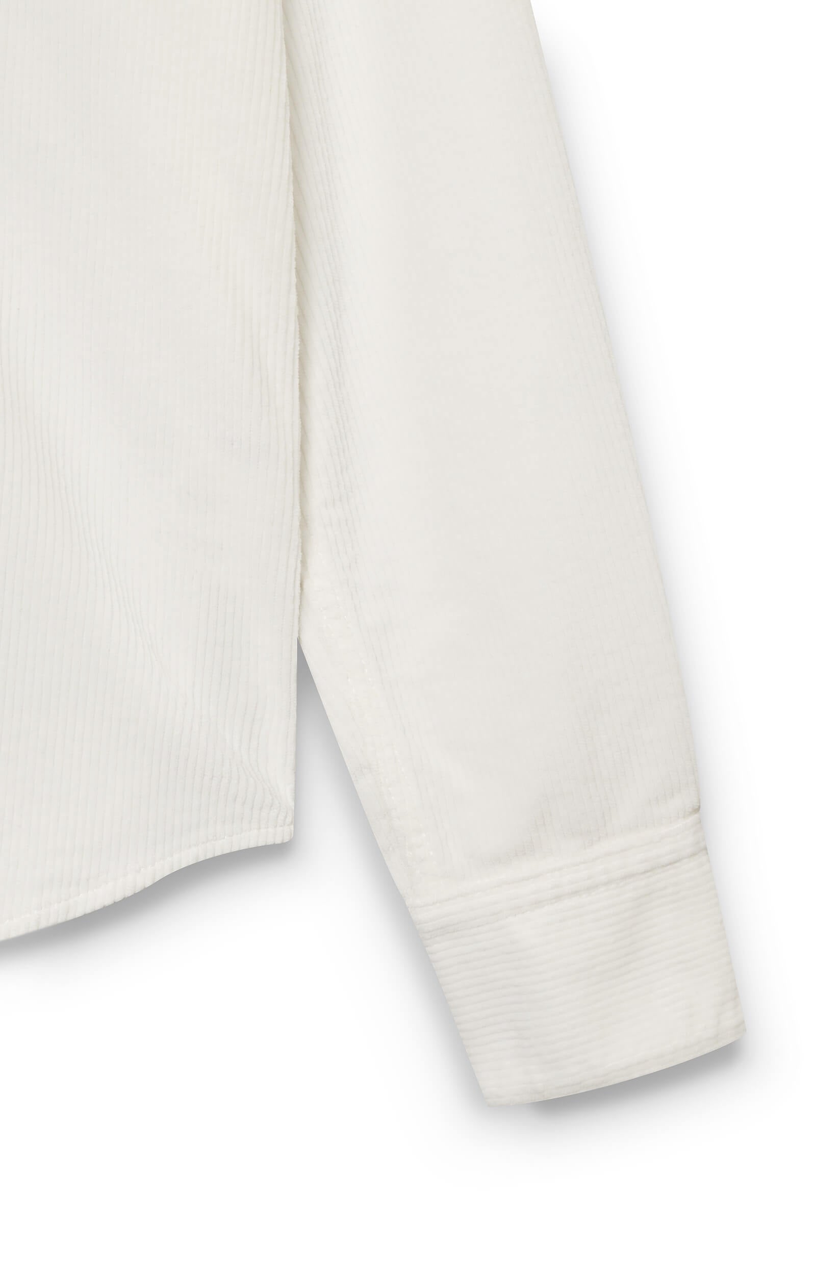 AD 89 - Surchemise en Velours Blanc Cassé