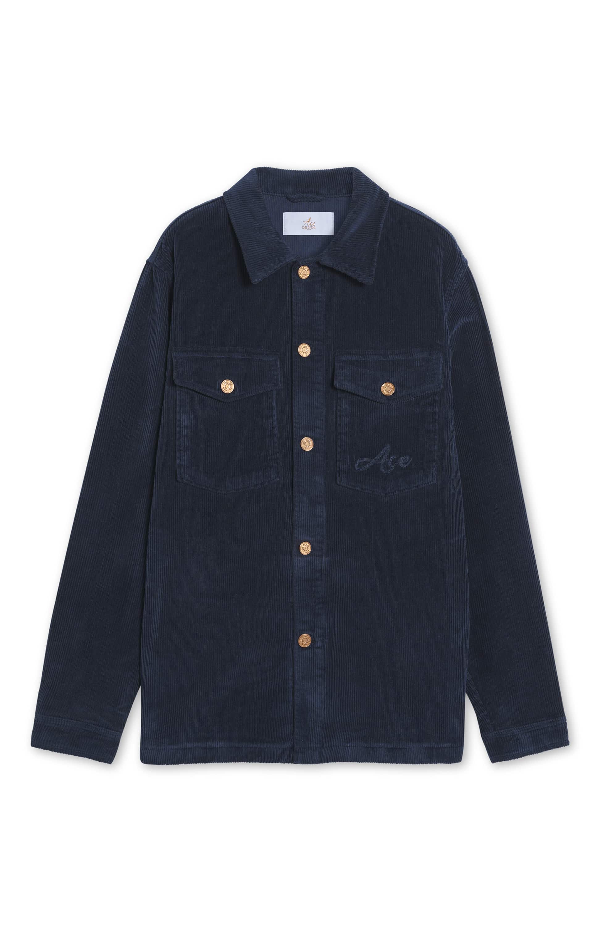 veste velours bleu marine unisex