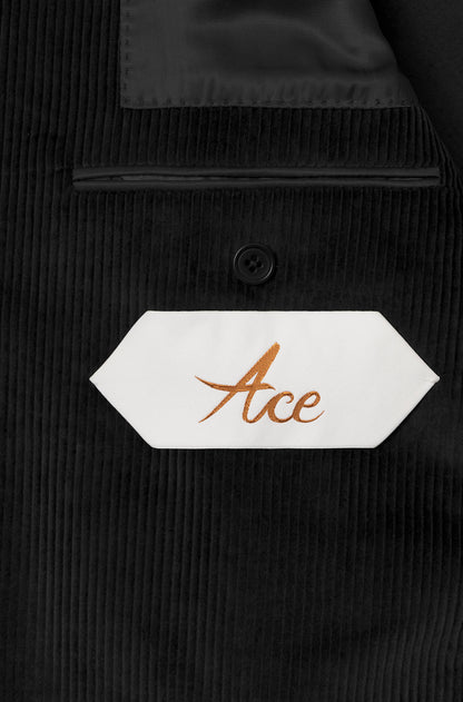 Étiquette Ace du blazer en velours noir