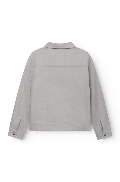 AD 178 - Grey Beige Merino Wool Jacket