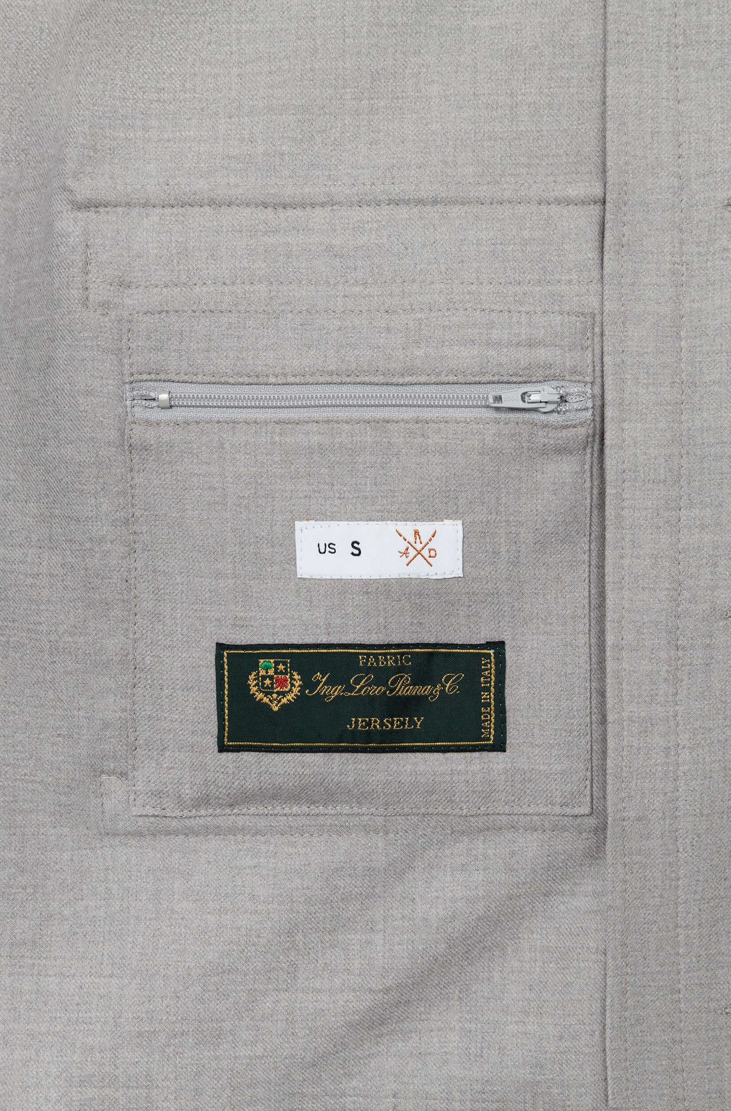 AD 178 - Grey Beige Merino Wool Jacket