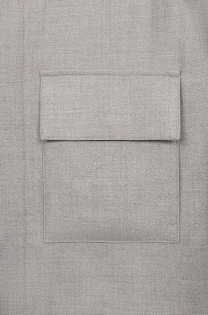 AD 178 - Grey Beige Merino Wool Jacket