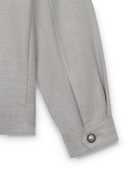 AD 178 - Grey Beige Merino Wool Jacket