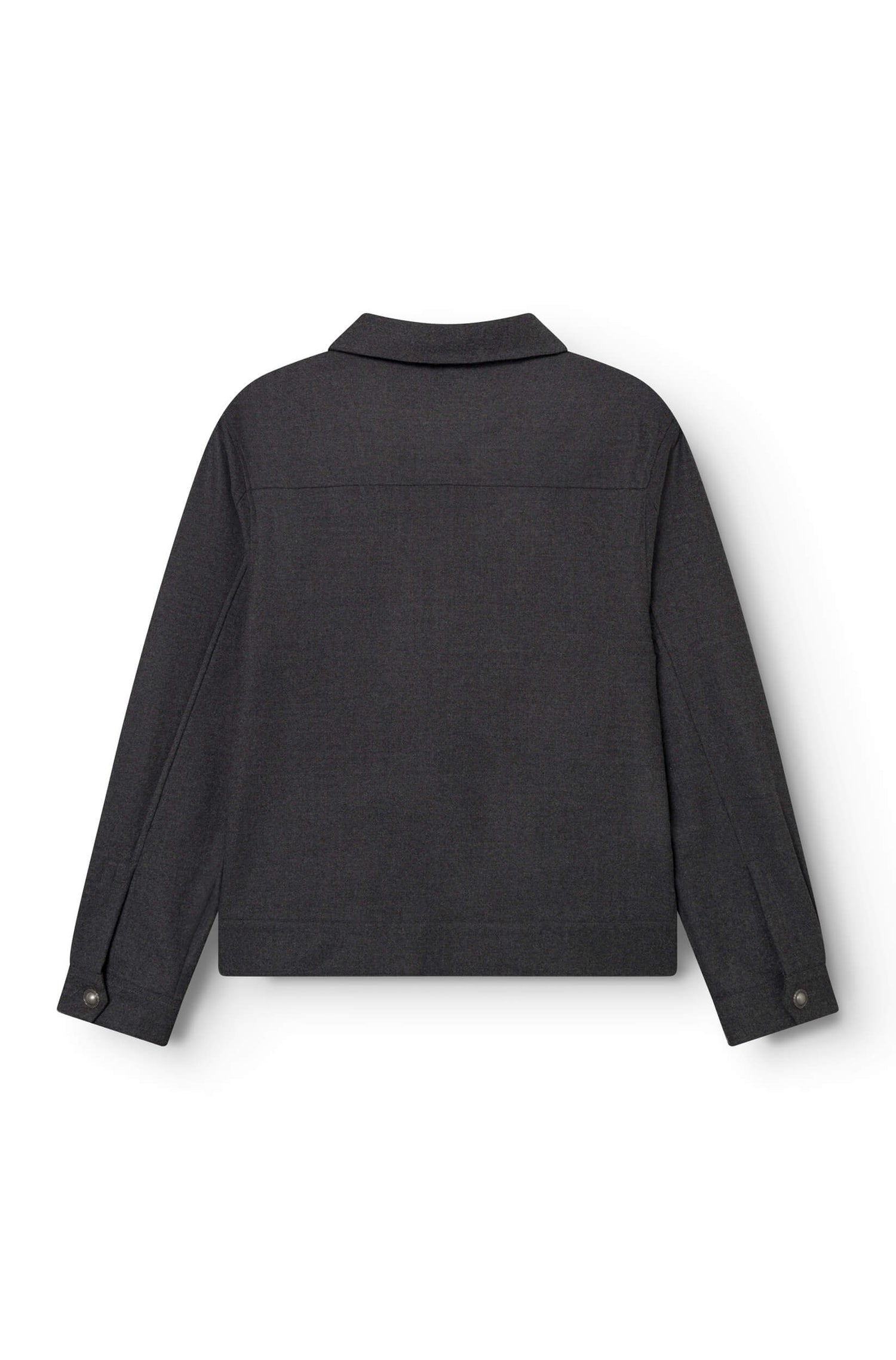 Arrière du blouson en laine mérinos loro piana anthracite pour homme