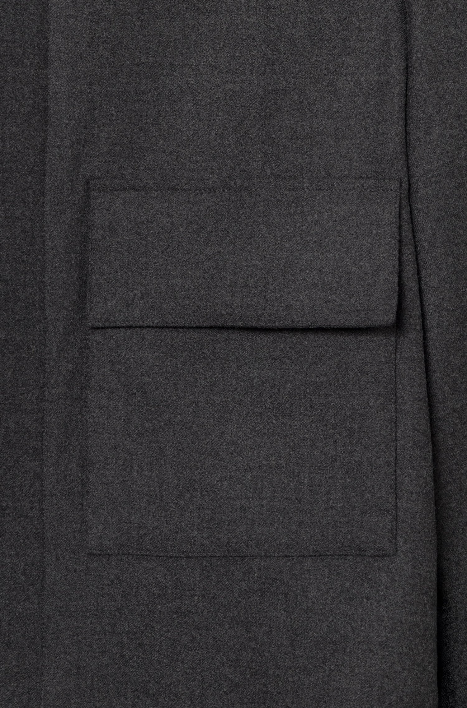 Poche du blouson en laine mérinos loro piana anthracite pour homme