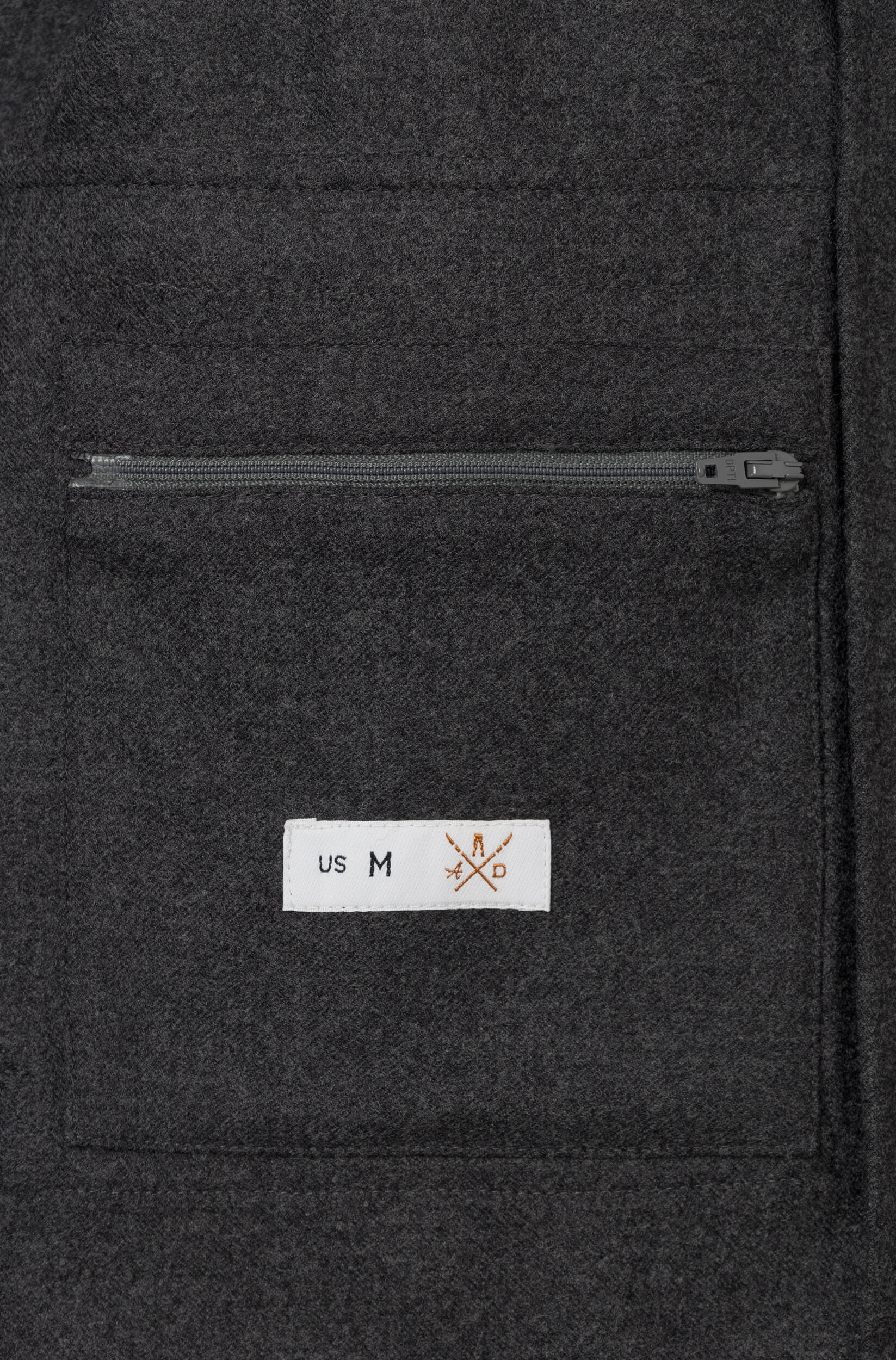 Poche intérieure du blouson anthracite