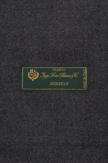 Étiquette Loro Piana du blouson en laine mérino anthracite