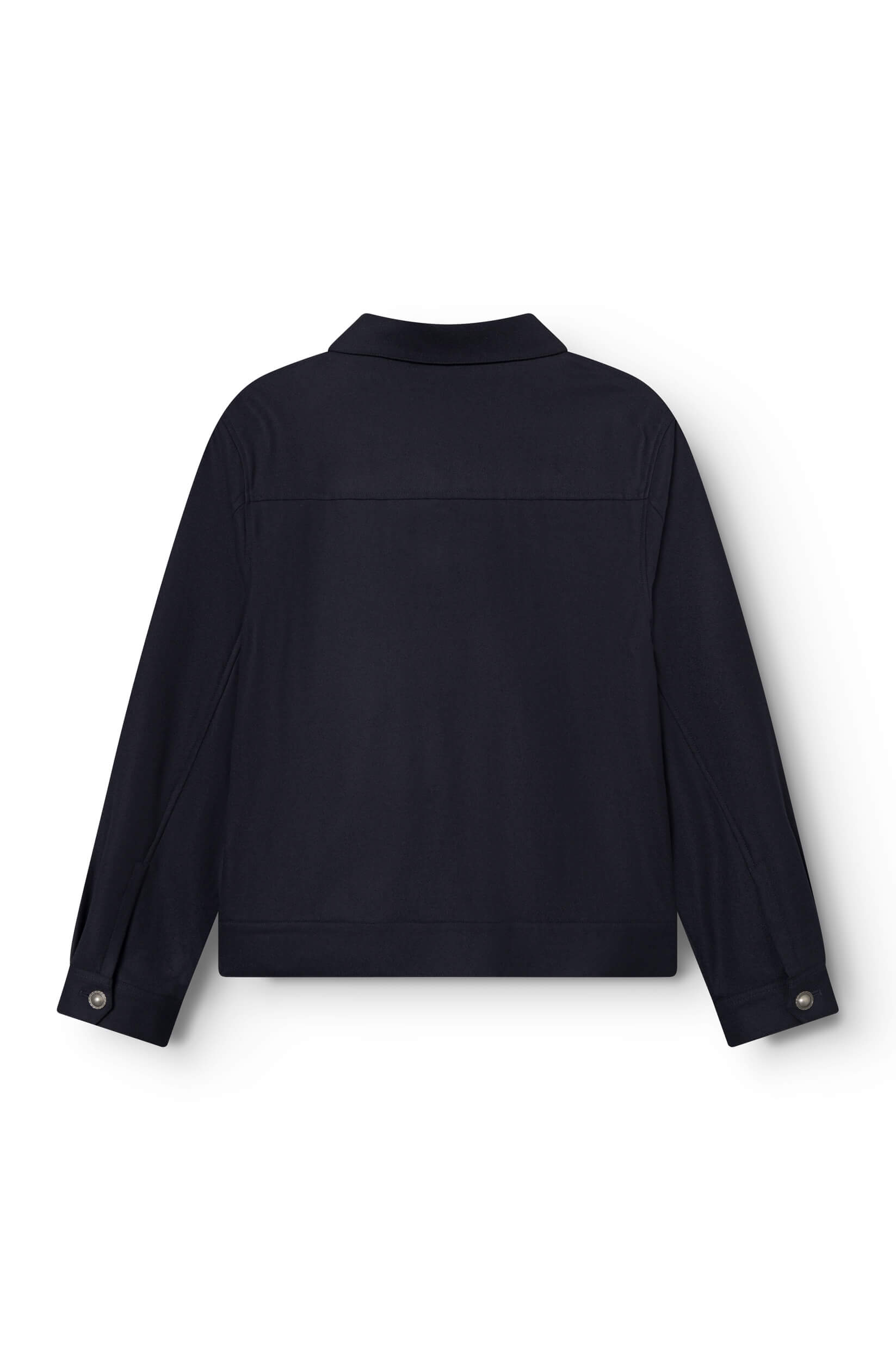 Arrière du blouson en laine mérinos loro piana marine pour homme