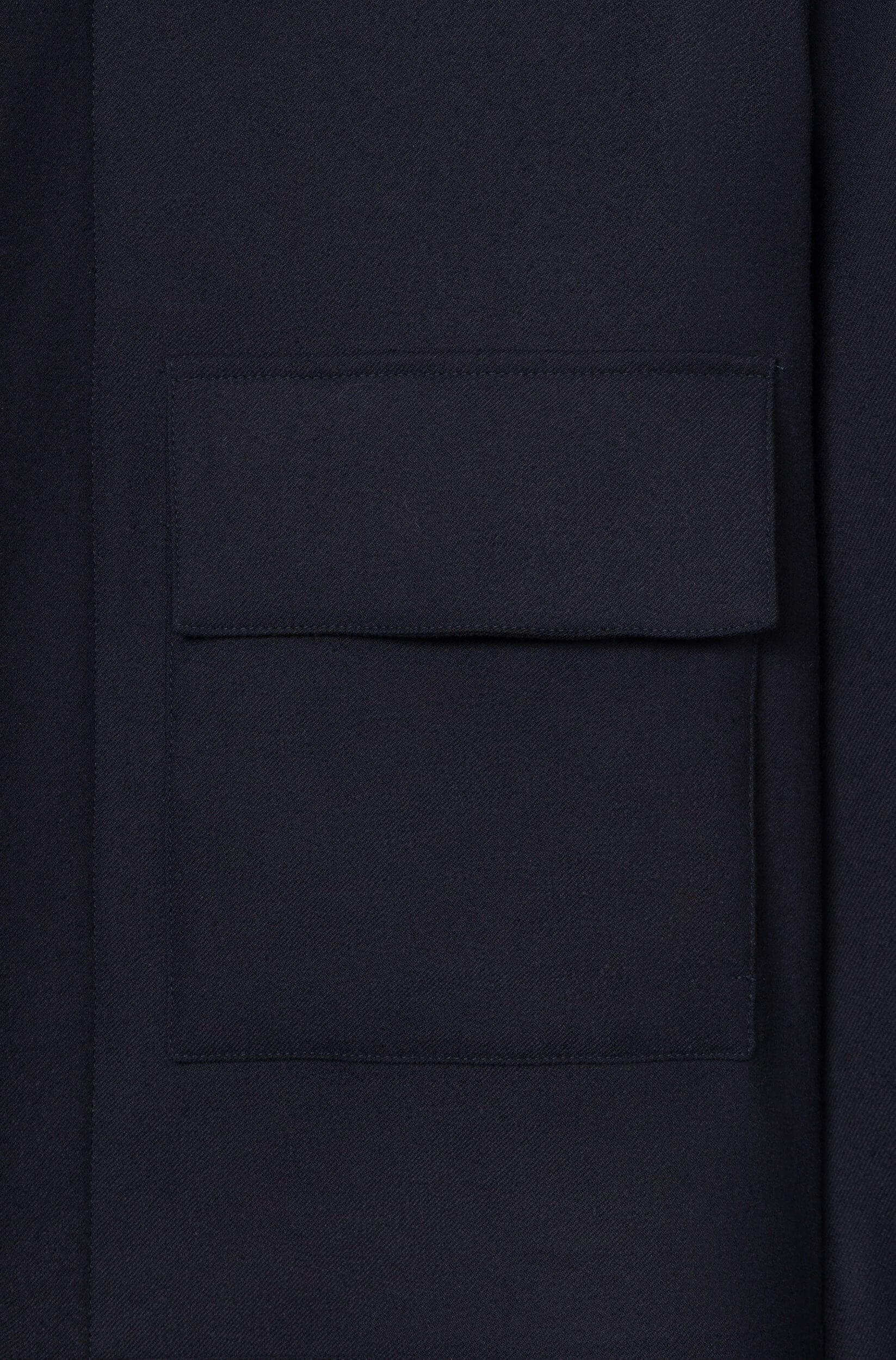 Poche du blouson en laine mérinos loro piana marine pour homme