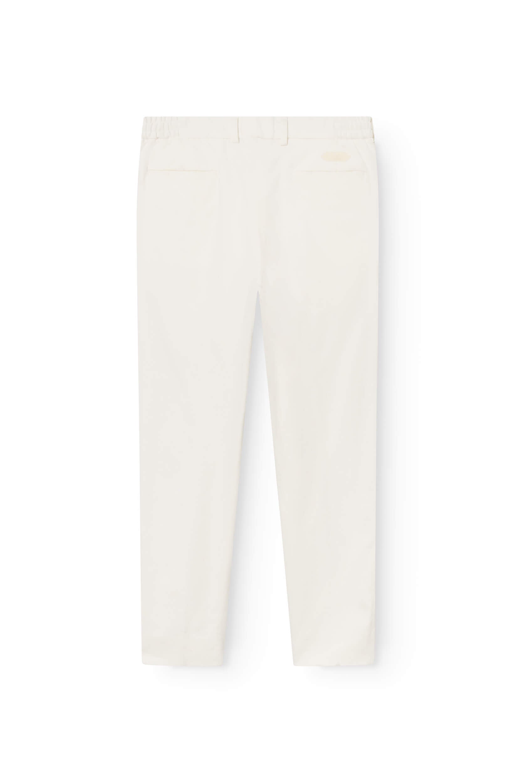 Arrière du pantalon chinos en cachemire blanc crème pour homme