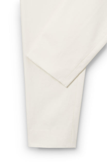 Cheville du pantalon en cachemire blanc crème pour homme