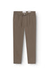 Pantalon chino en cachemire slim taupe pour homme