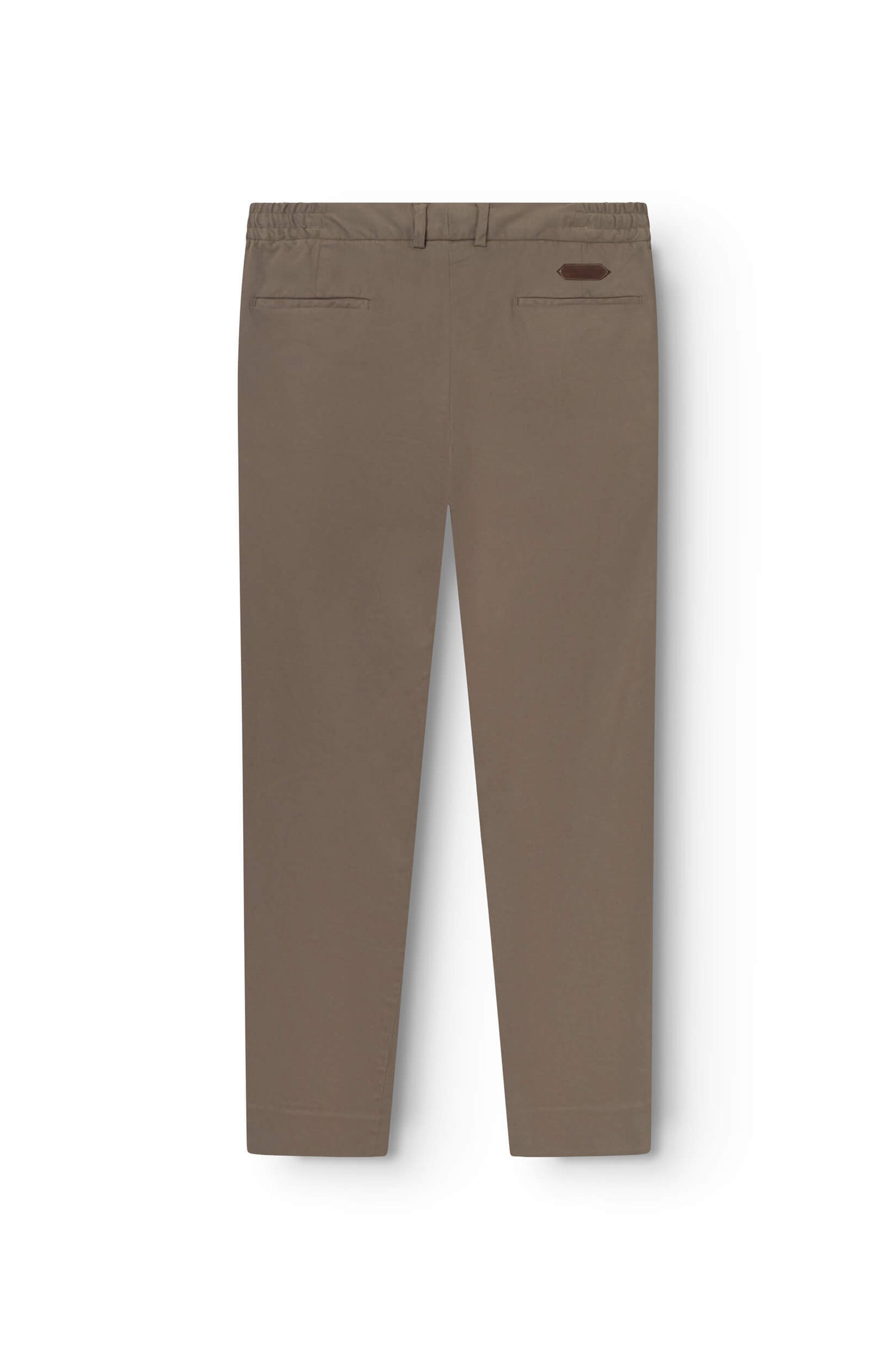 Arrière du pantalon chinos en cachemire taupe pour homme
