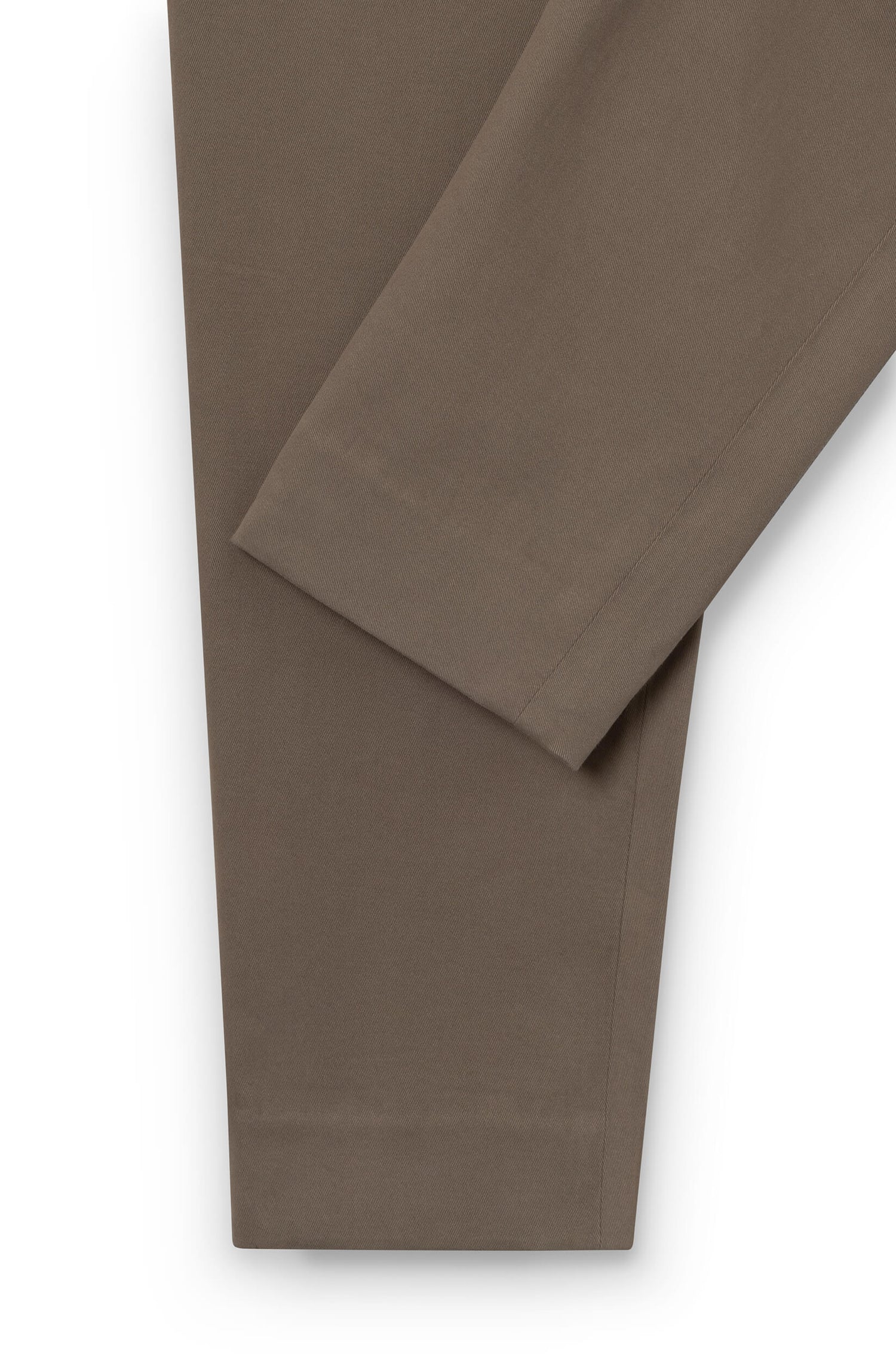 Cheville du pantalon en cachemire taupe pour homme