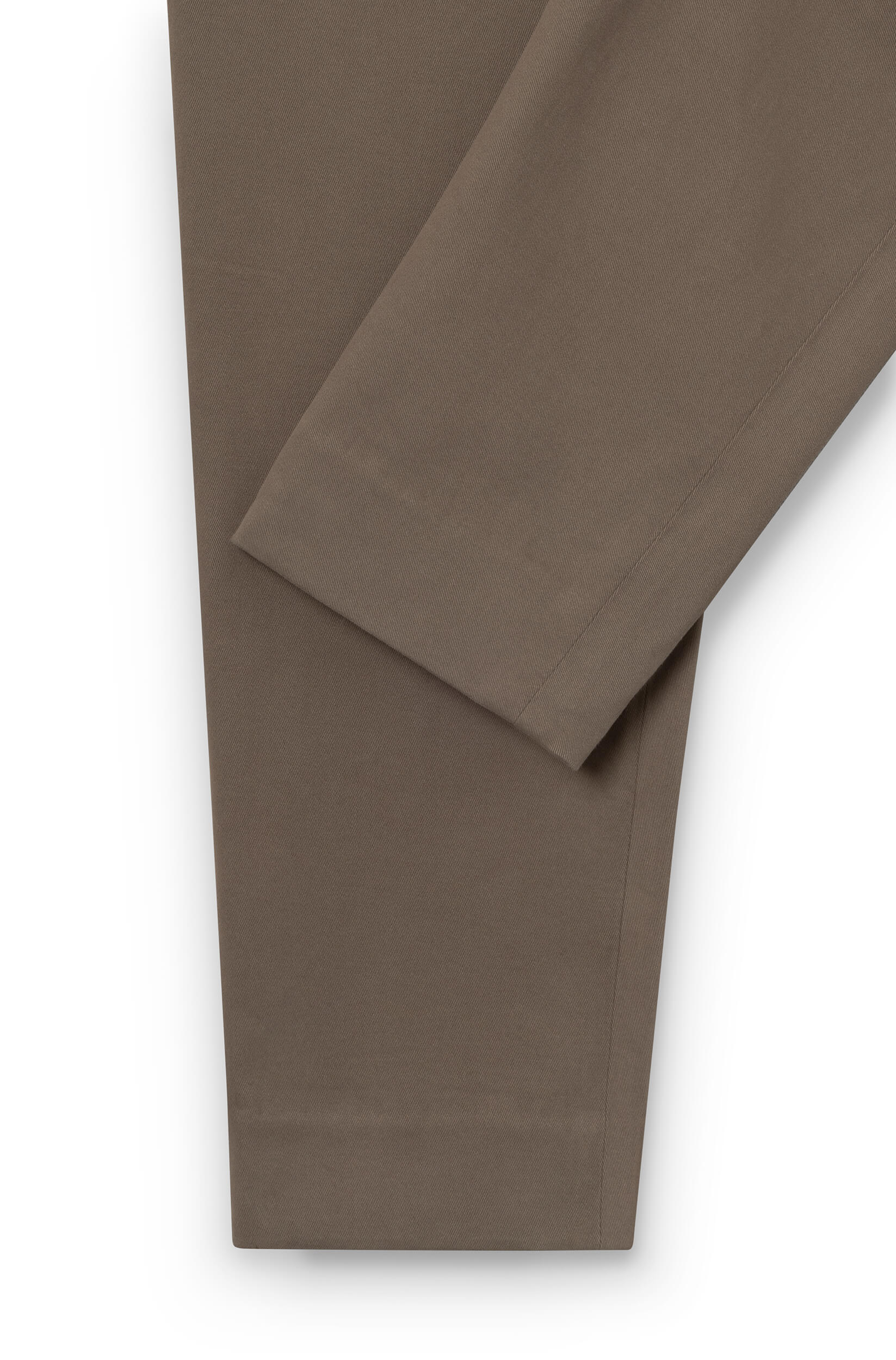 Cheville du pantalon en cachemire taupe pour homme