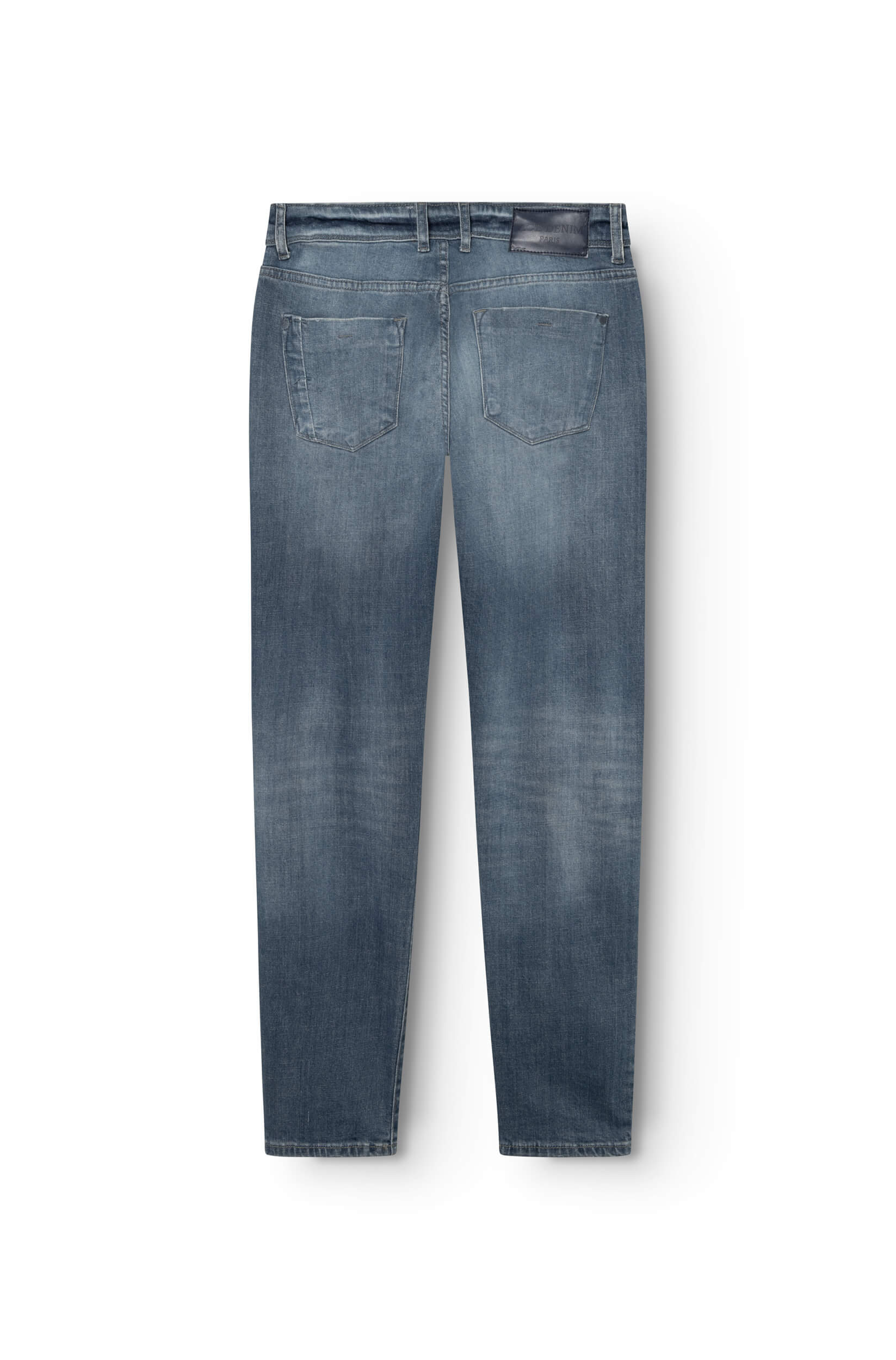 Jeans bleu fumé vue de dos