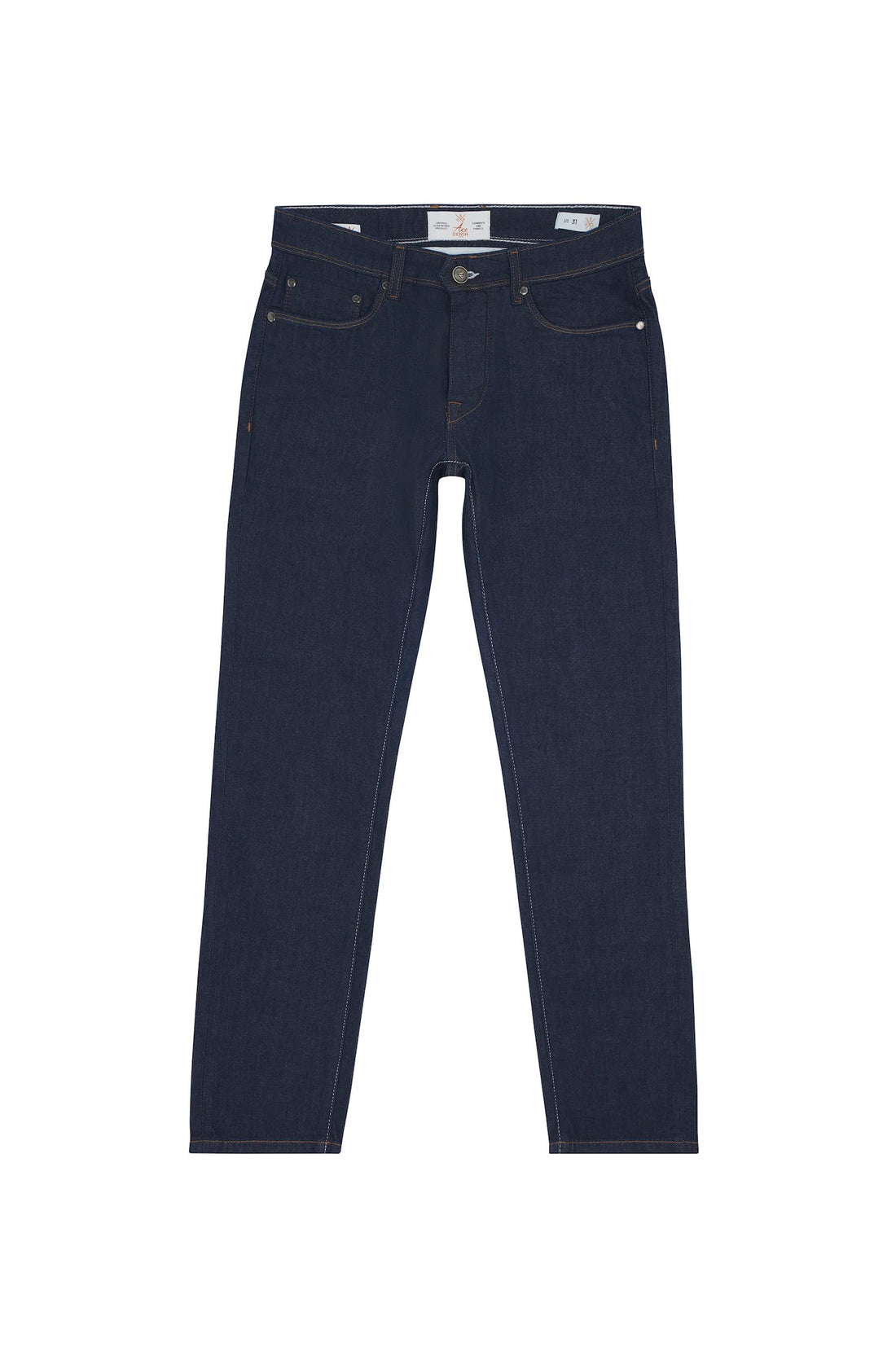 jeans homme coupe slim bleu foncé tissu selvedge japonais