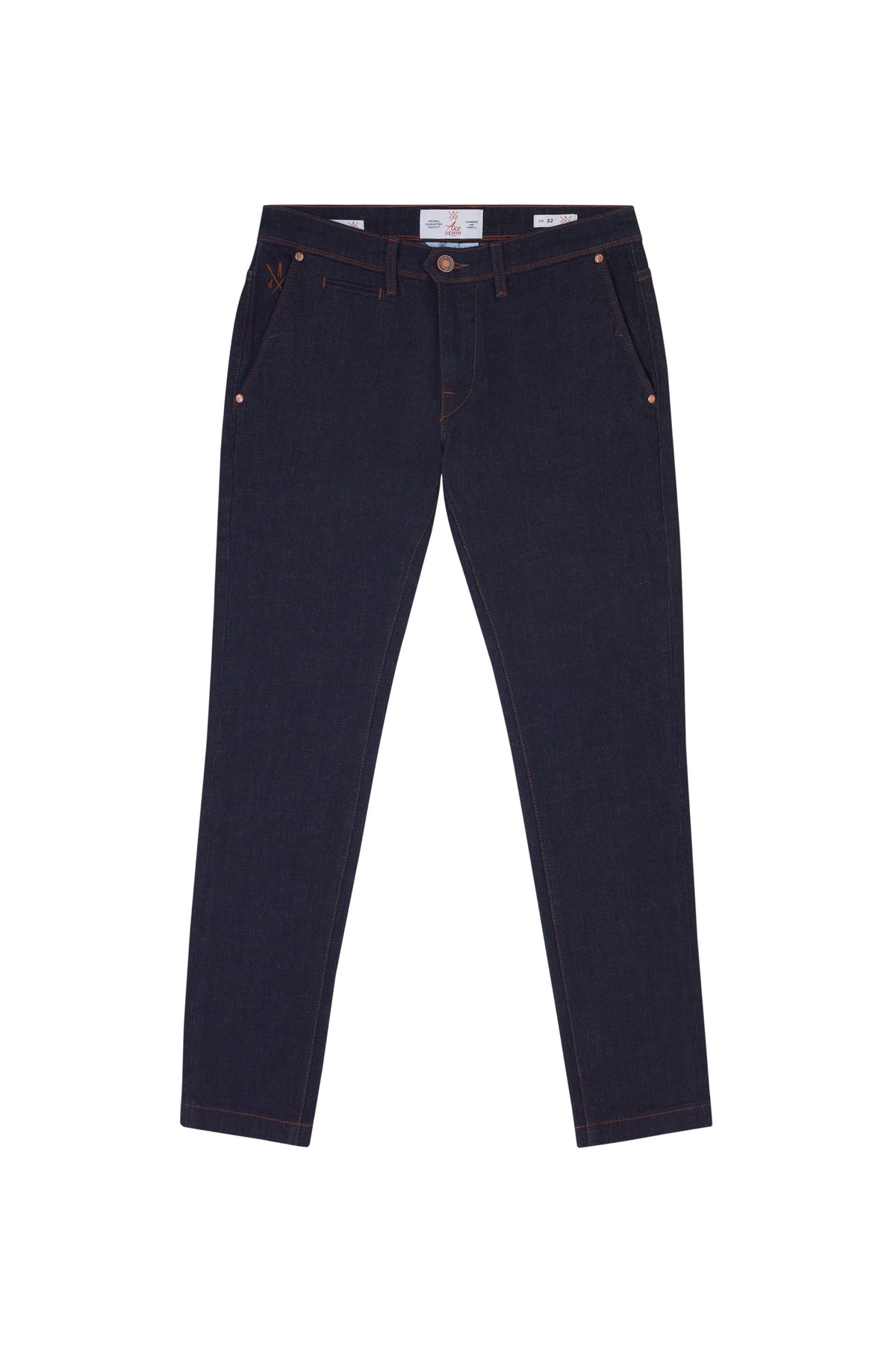 Jean Rouge Homme Pure Atlanta - Taille 36 - Coupe Droite Délavée - Poche Zippée - Occasion Très Bon état