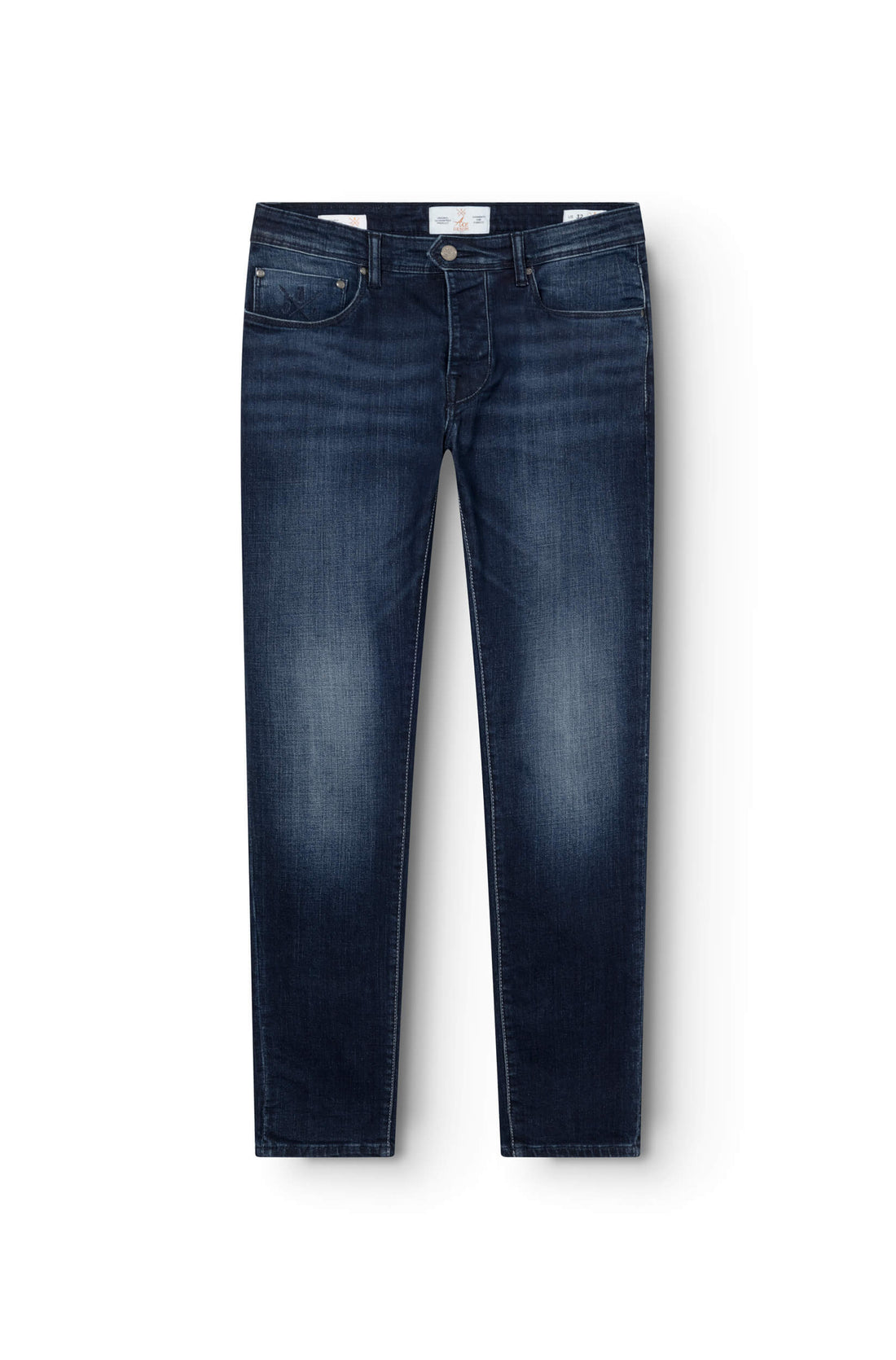 jeans slim bleu foncé pour homme 