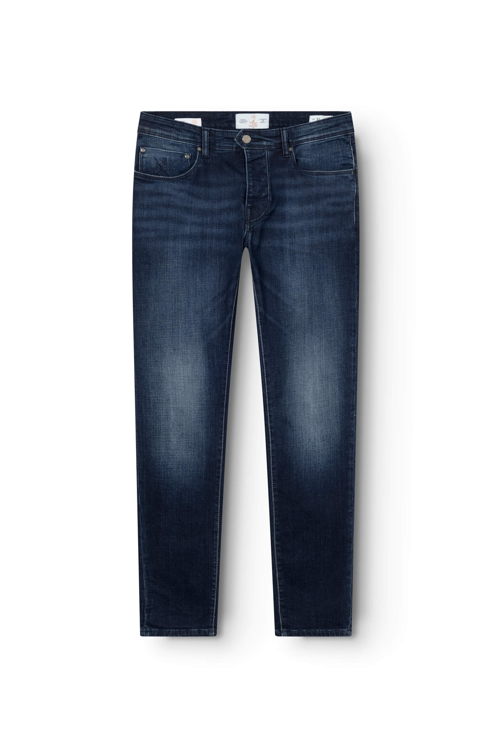 jeans slim bleu foncé pour homme 