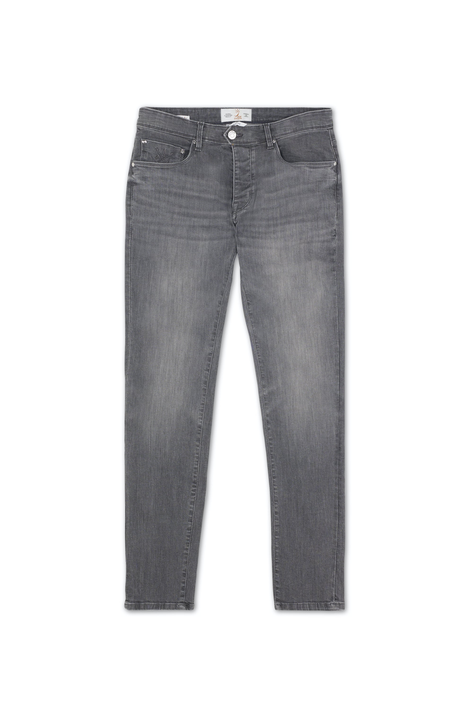 jeans homme gris coupe slim stretch