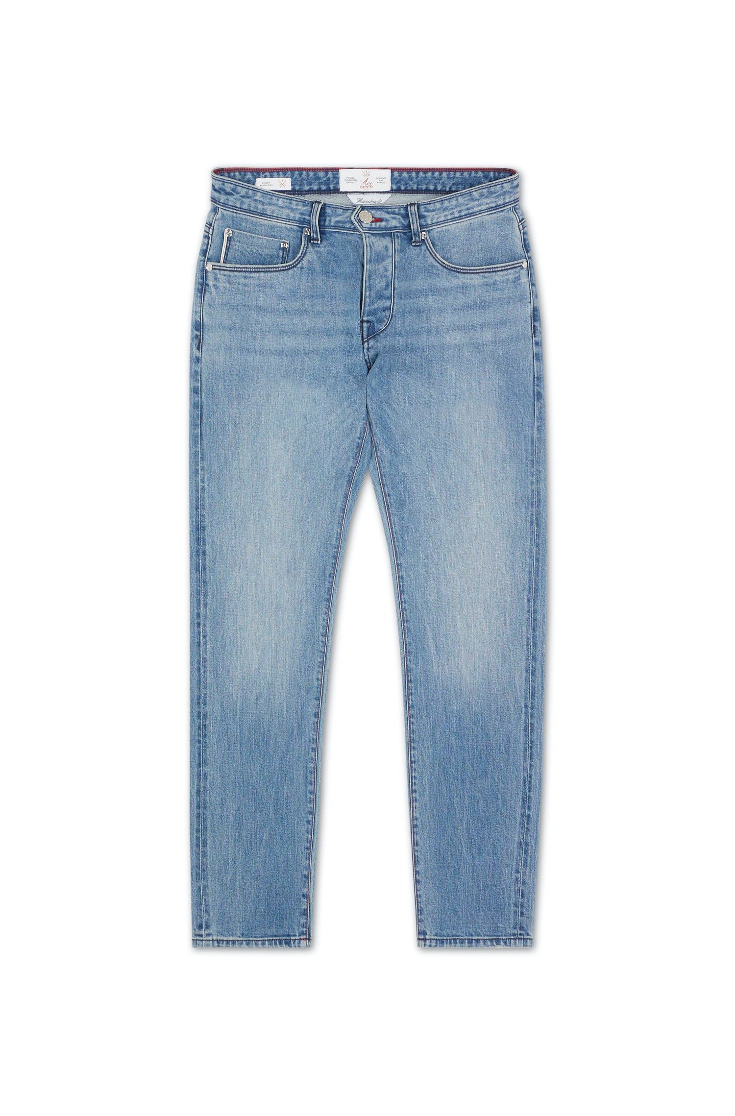 jeans homme bleu clair coupe slim toile épaisse