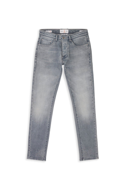 jeans homme gris bleu coupe slim stretch