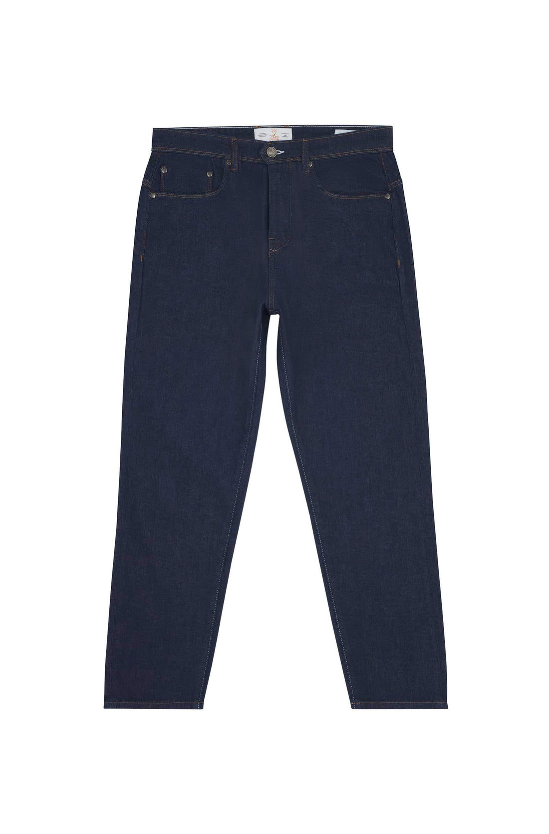 jeans homme coupe large bleu foncé tissu italien
