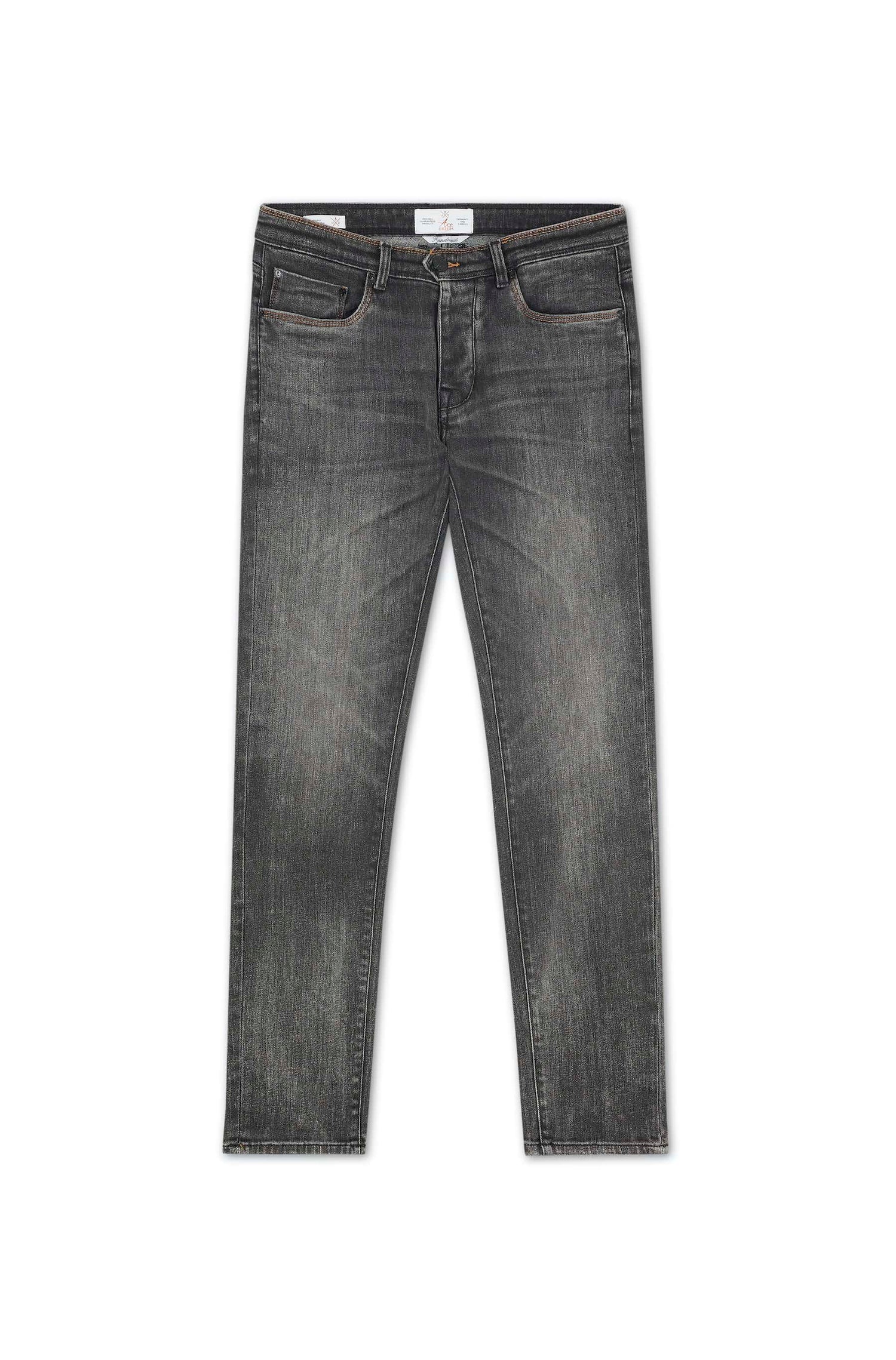 jeans homme gris foncé coupe straight