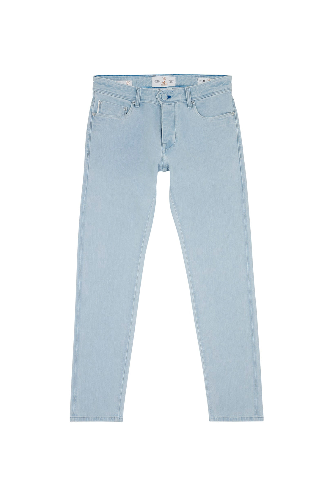 jeans homme coupe slim bleu clair tissue selvedge japonais