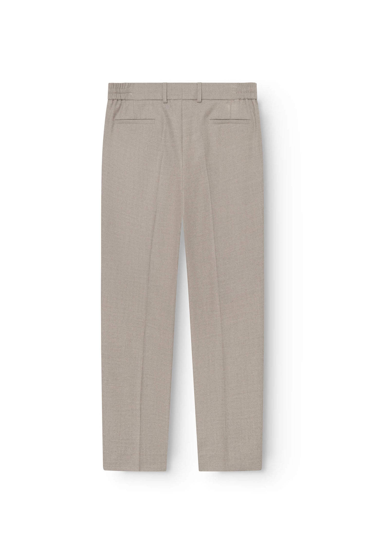 AD 47 - Pantalon Ample en Laine Mérinos Beige
