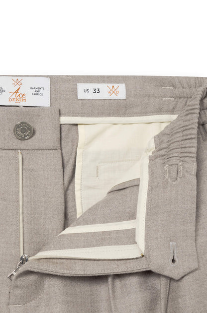 AD 47 - Pantalon Ample en Laine Mérinos Beige