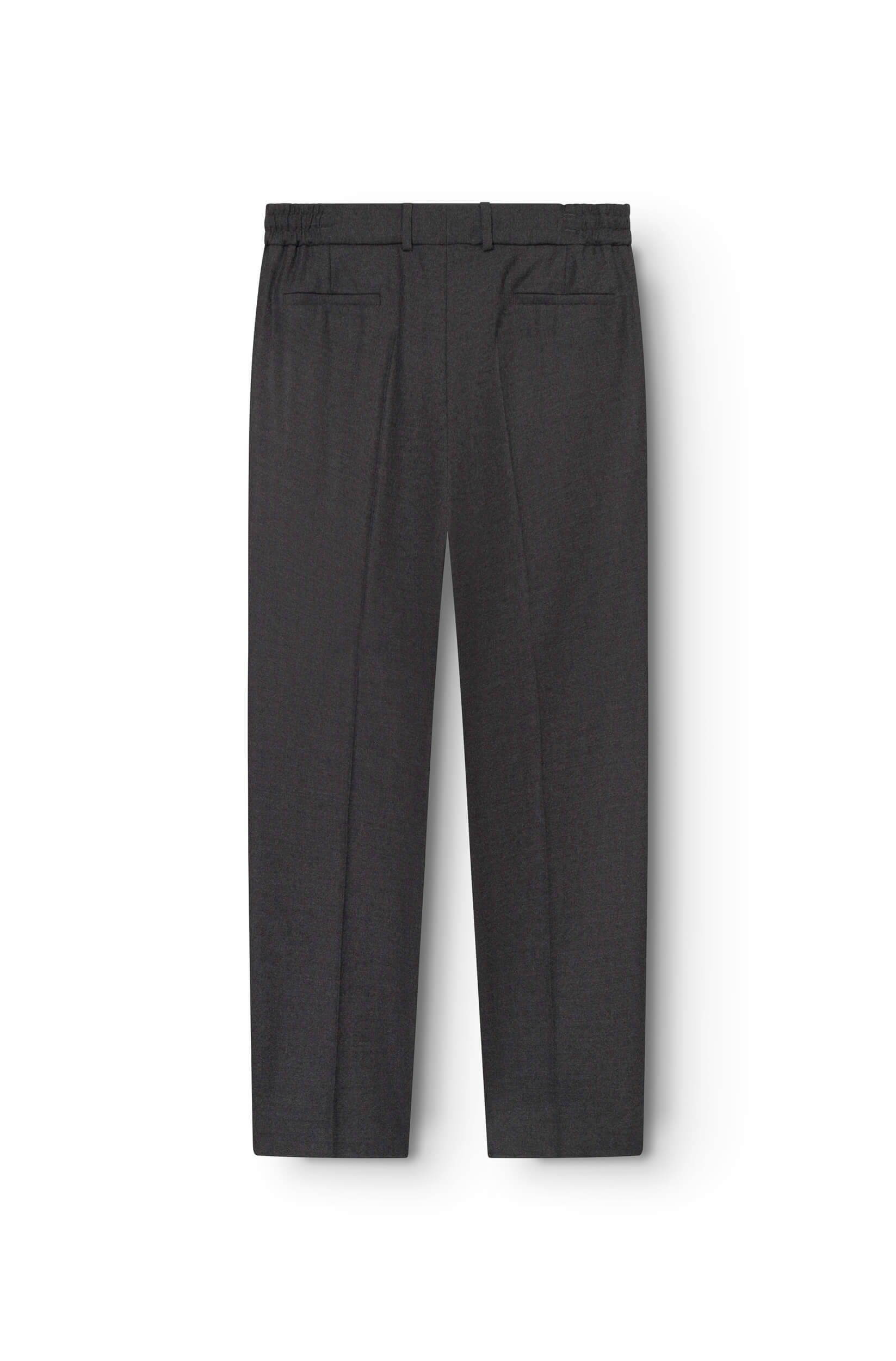 Straight-leg Pleated Flannel Loro Piana Anthracite Trousers