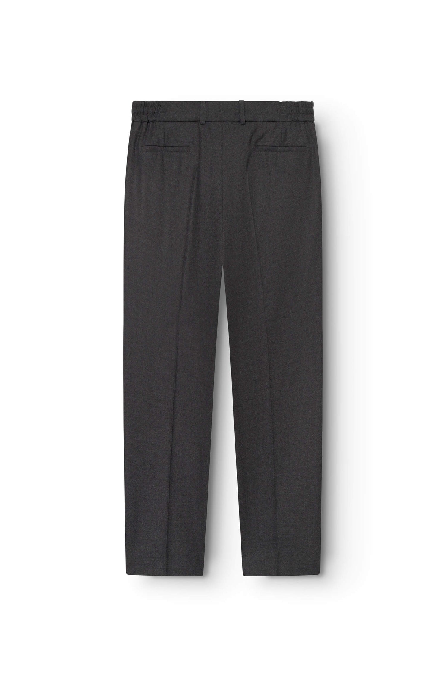 AD 47 - Pantalon Ample en Laine Mérinos Gris Anthracite
