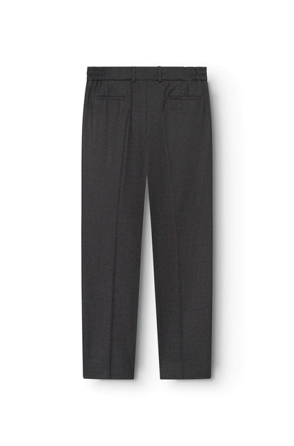 AD 47 - Pantalon Ample en Laine Mérinos Gris Anthracite