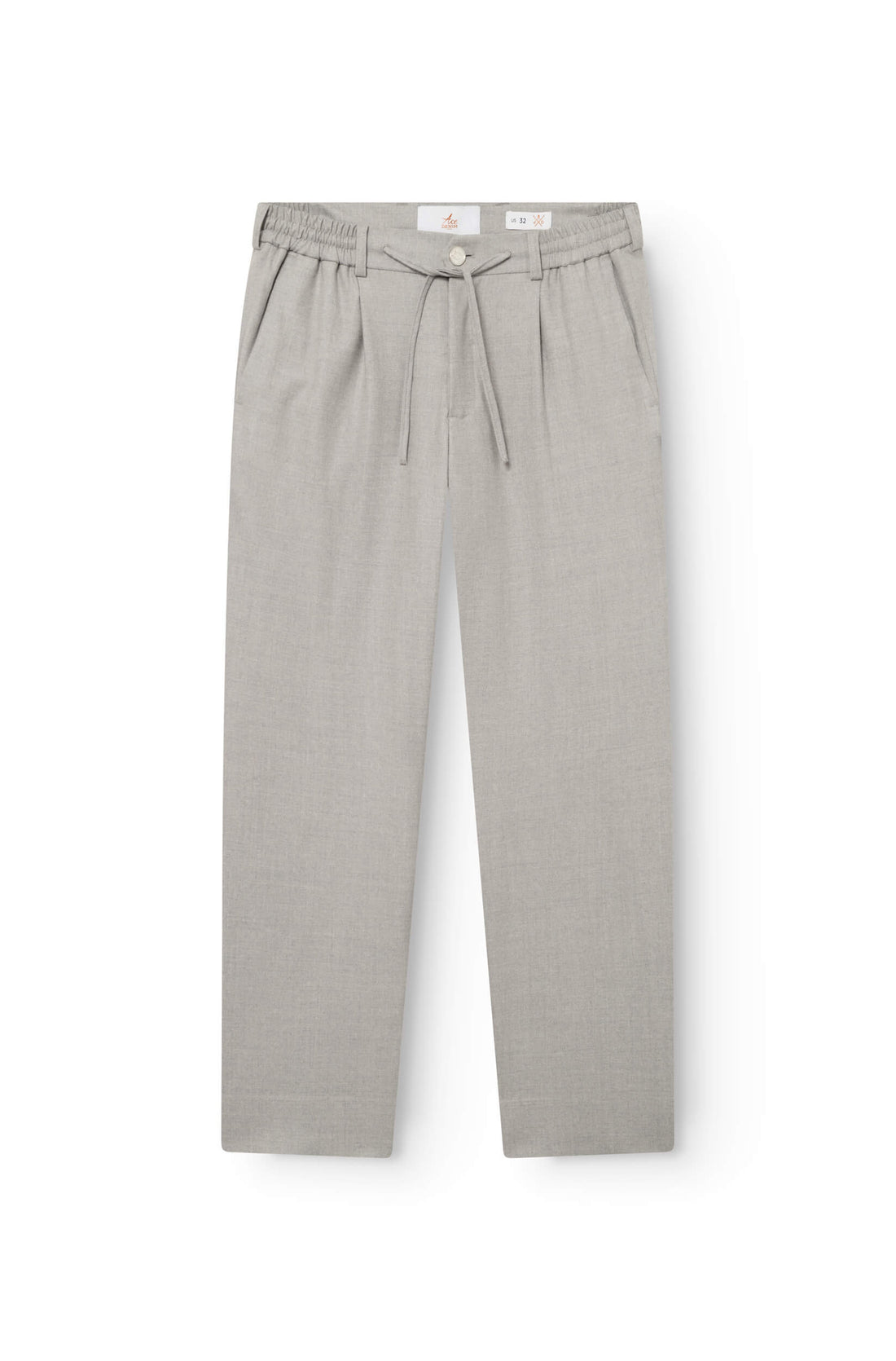AD 47 - Pantalon Ample en Laine Mérinos Gris clair