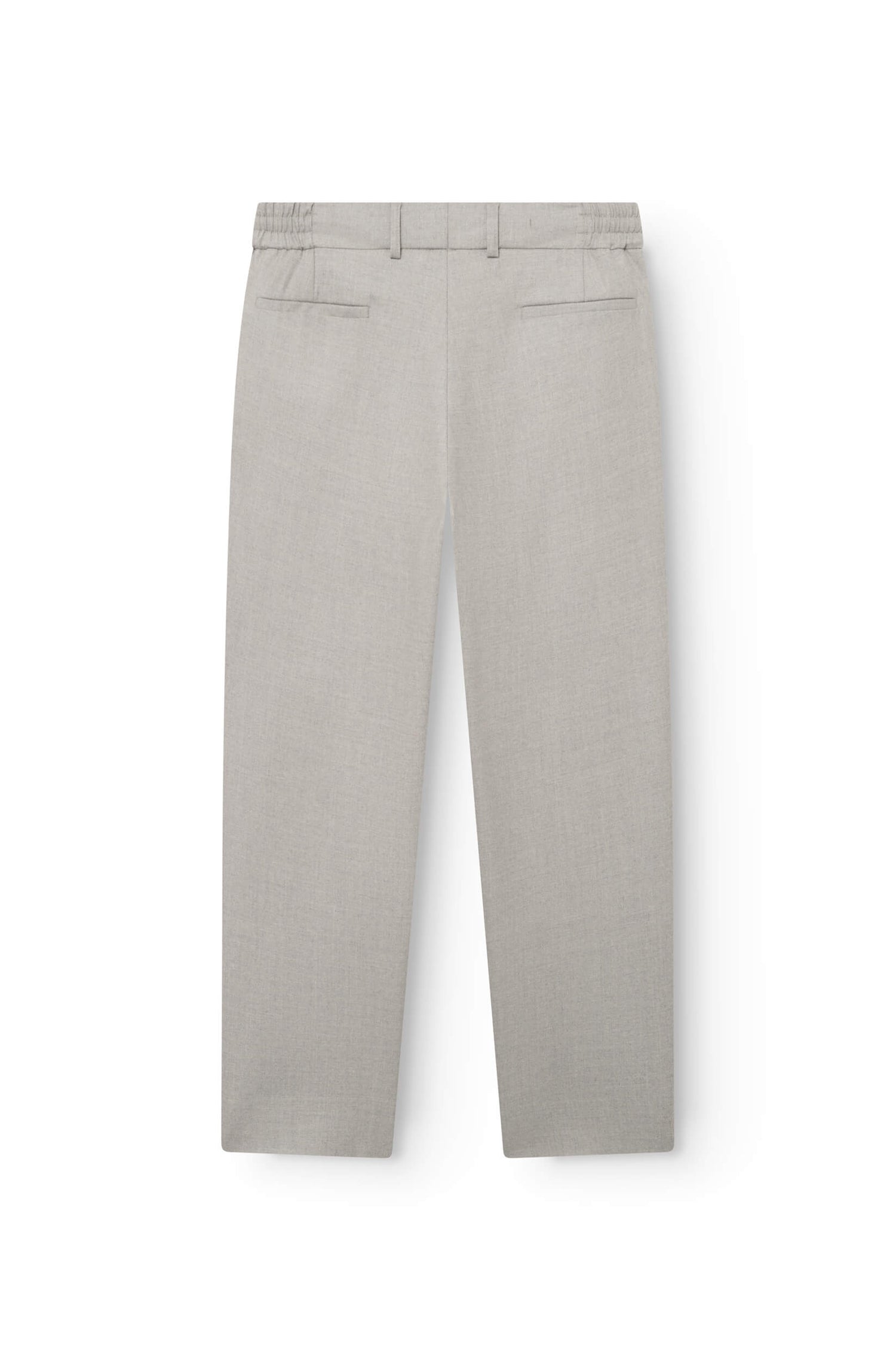 AD 47 - Pantalon Ample en Laine Mérinos Gris clair