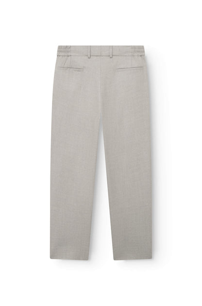 AD 47 - Pantalon Ample en Laine Mérinos Gris clair