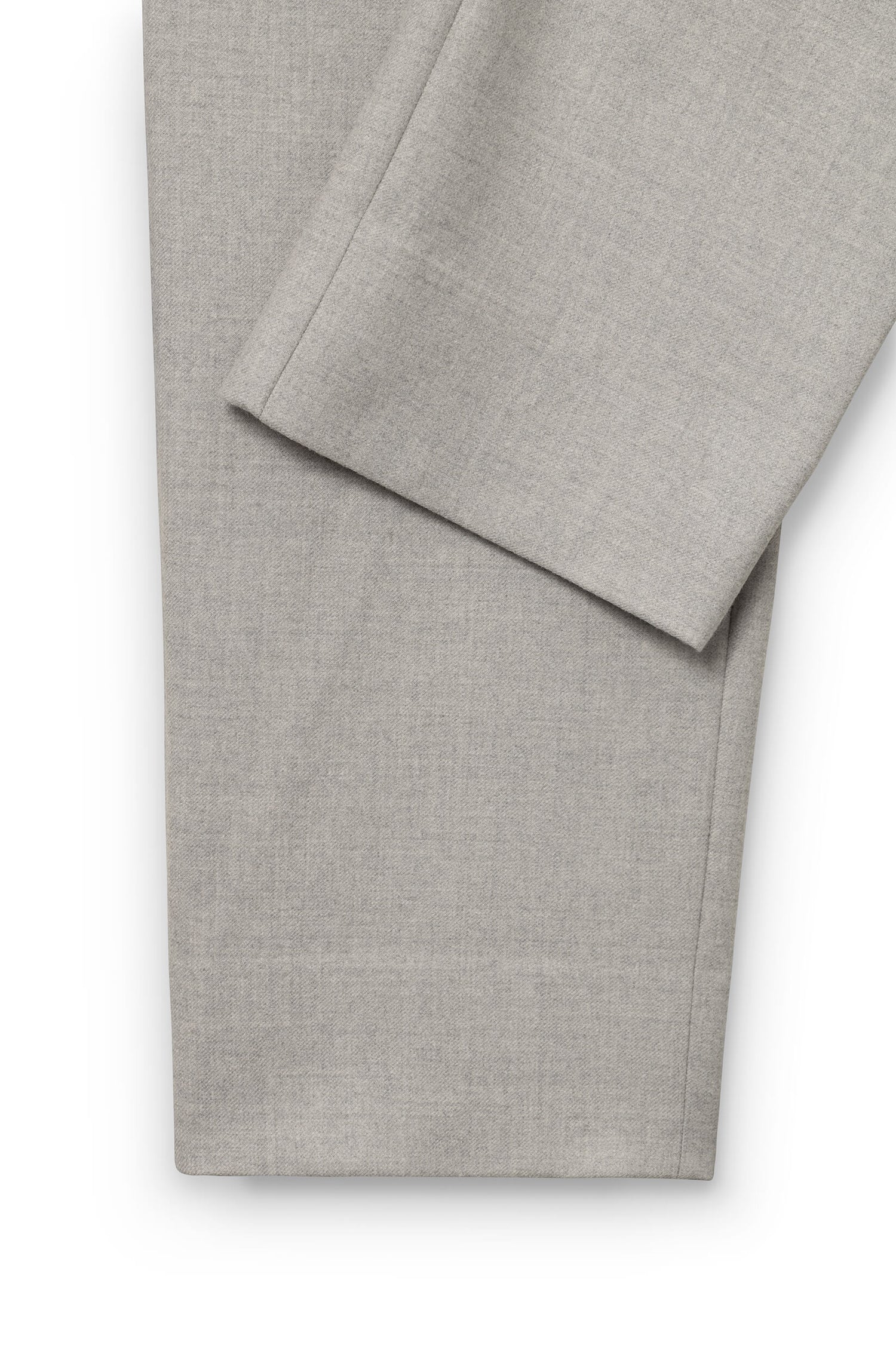 AD 47 - Pantalon Ample en Laine Mérinos Gris clair