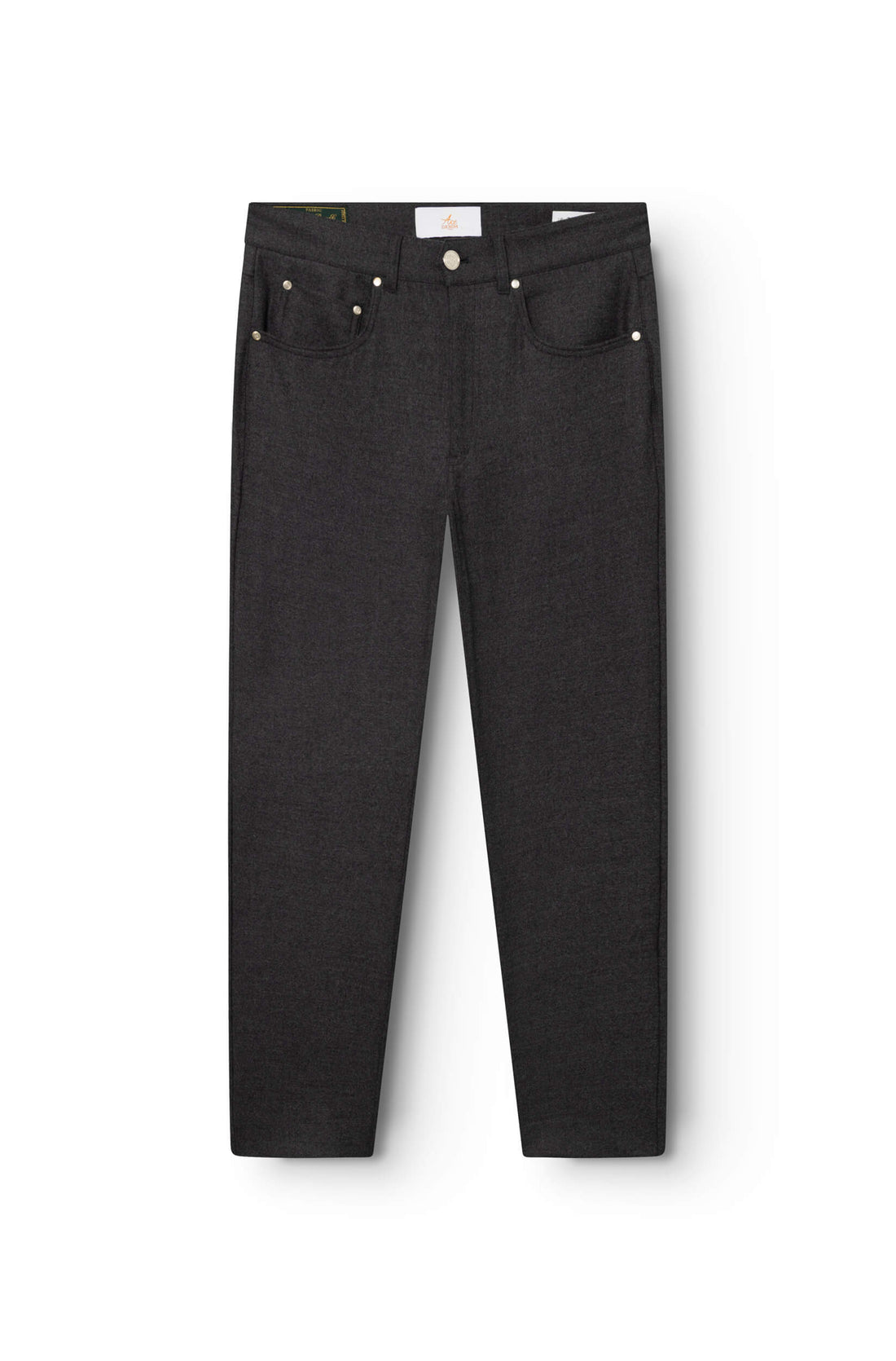 Pantalon gris foncé en laine mérinos pour homme